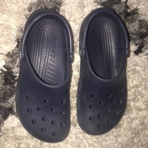 Navy blue crocs